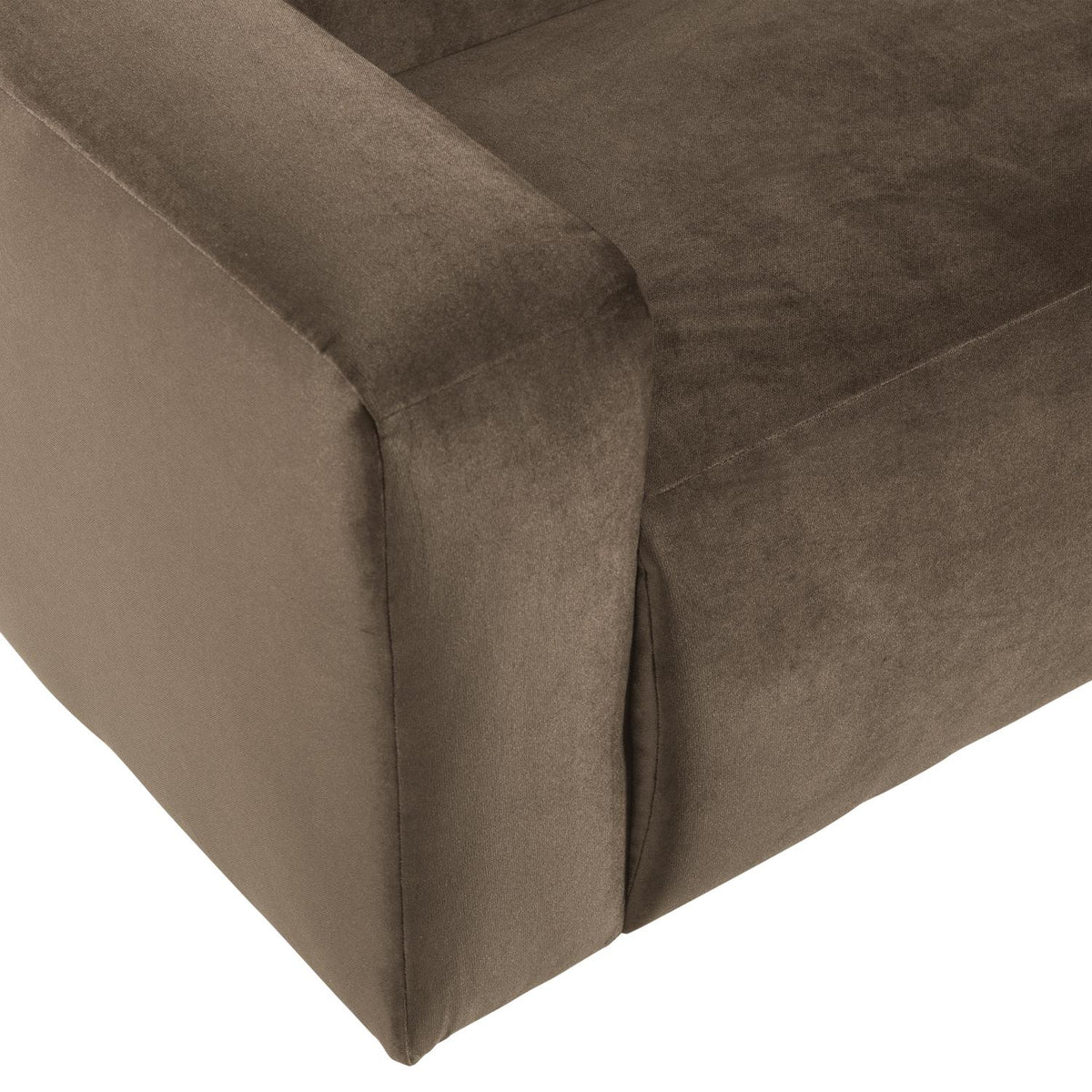 WOOOD Mojo Base 2-zits bank arm links velvet Taupe