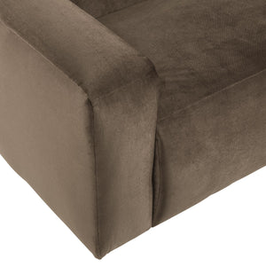 WOOOD Mojo Base 2-zits bank arm links velvet Taupe