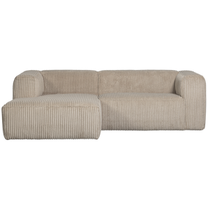 WOOOD Bean chaise longue bank links Ribstof Travertin