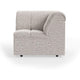 HKliving Wave bank corner Sneak Light Grey