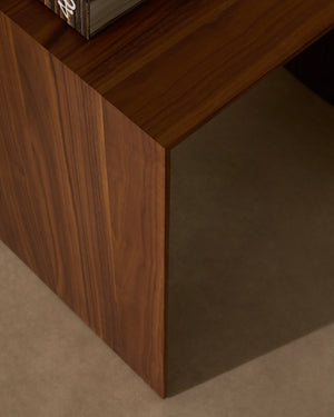 Kave Home Litto bijzettafel 55x40 cm Brown