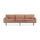 HKliving Retro 4-zitsbank Linen Dusty Rose