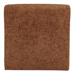WOOOD Mojo Base eetkamerbank 84 cm met rugleuning wollig Roestbruin