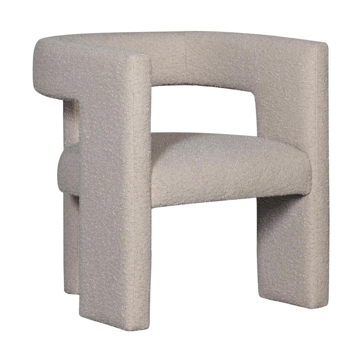 WOOOD Tiwa fauteuil bouclé Beige