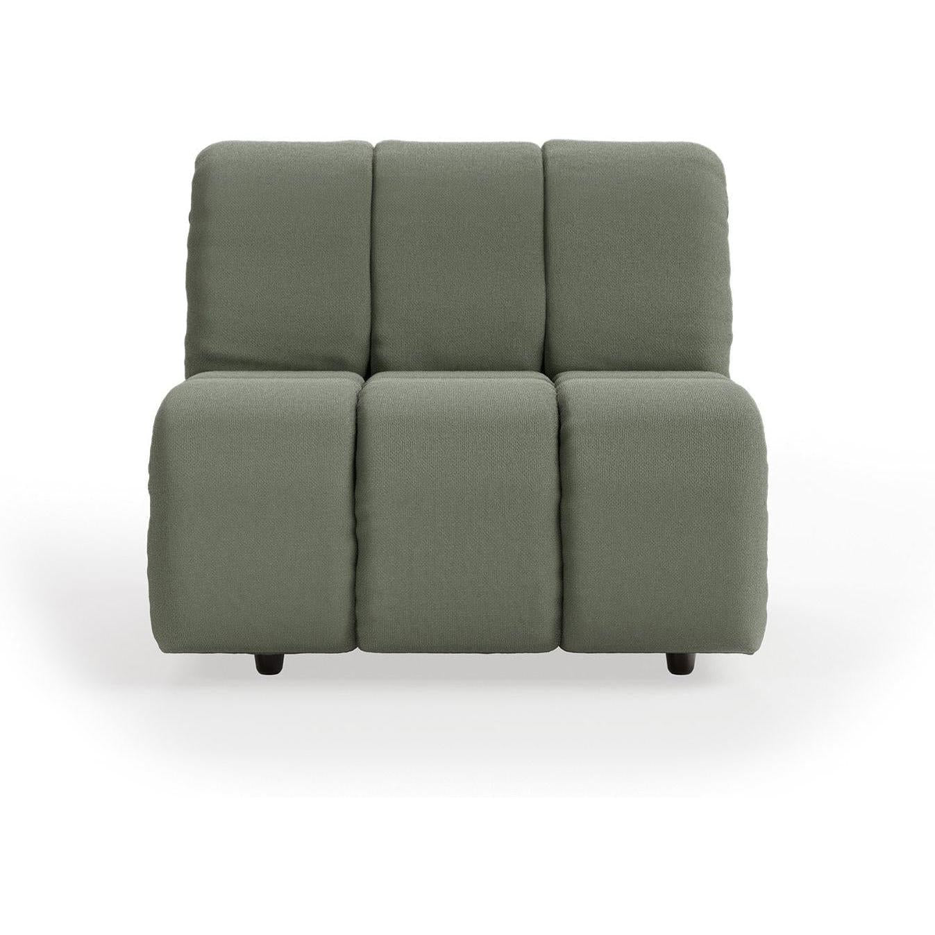 HKliving Wave bank middle Linen Army Green