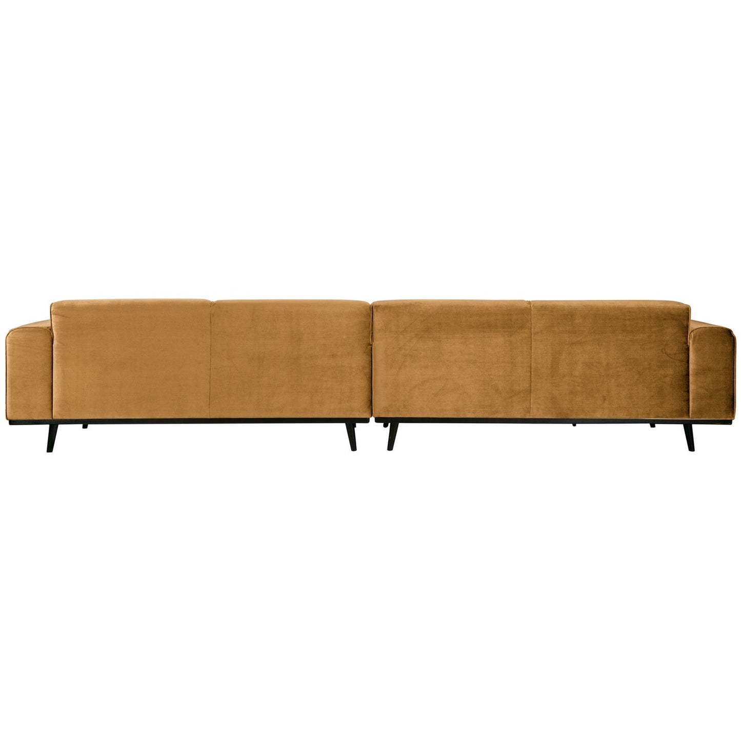 WOOOD Statement XL 4-zits bank 372 cm Velvet Honinggeel