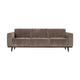 WOOOD Statement 3-zits bank Ribstof Taupe