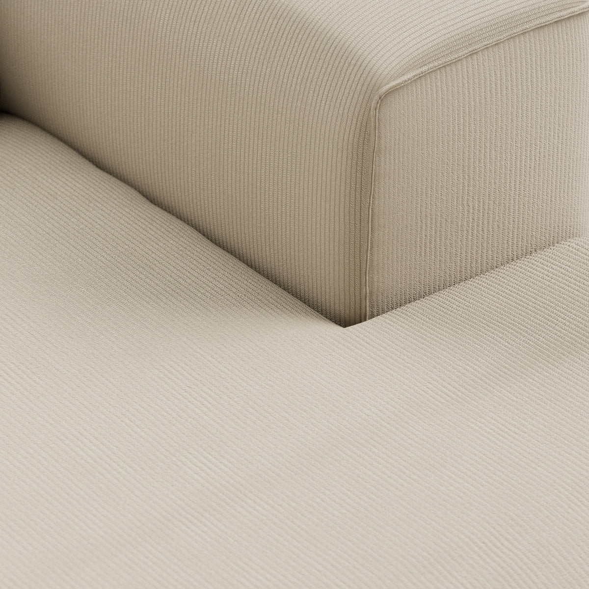 HKliving Flake bank right divan Corduroy Rib Hay