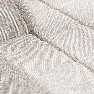 HKliving Wave bank left divan Sneak Light Grey
