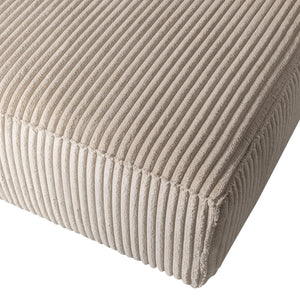 WOOOD Bean chaise longue bank rechts Ribstof Travertin
