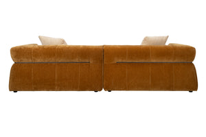 Dutchbone Hodge bank Chaise Longue links Okergeel
