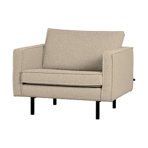 WOOOD Rodeo fauteuil bouclé Beige
