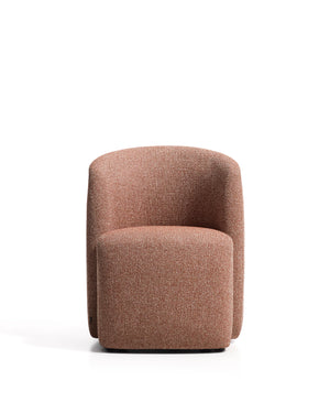Kave Home Corvena eetkamerstoel chenille Terracotta