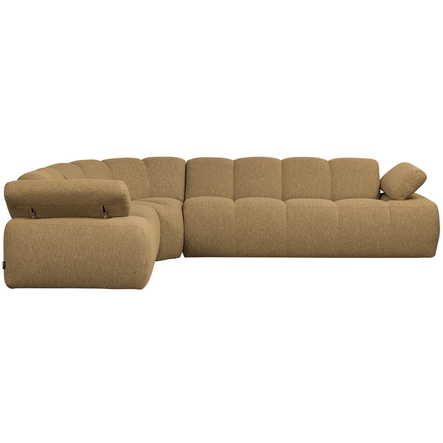 WOOOD Mojo hoekbank links boucle geel/bruin melange