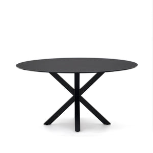 Kave Home Argo eettafel rond Ø150 Black/Black