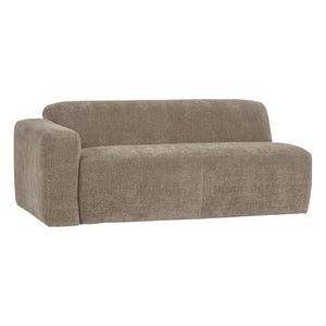 WOOOD Mojo Base 2-zits bank arm links rib Donkerzand