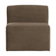 WOOOD Mojo Base eetkamerbank 84 cm met rugleuning velvet Taupe