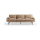 HKliving Retro 4-zitsbank Knotted Sand