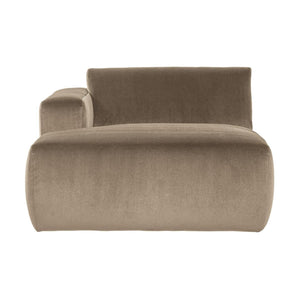 WOOOD Mojo Base chaise longue bank arm links velvet Khaki