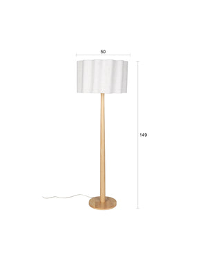 Dutchbone Scallop vloerlamp Naturel