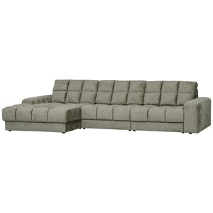 WOOOD Second Date chaise longue bank links structure velvet Frost