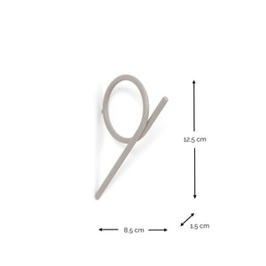 Spinder Design Tuba Small wandhaak Silky Taupe