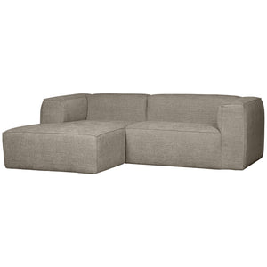 WOOOD Bean chaise longue bank links Grove Melange Travertin