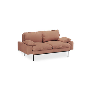 HKliving Retro 2-zitsbank Linen Dusty Rose