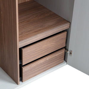 WOOOD Rens 2-deurs hang/legkast Pebble Grey