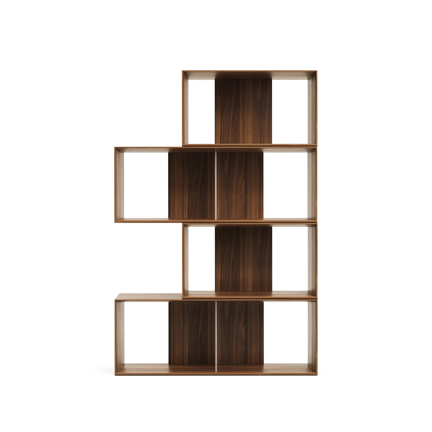 Kave Home Litto kast 4 modulaire planken walnoot