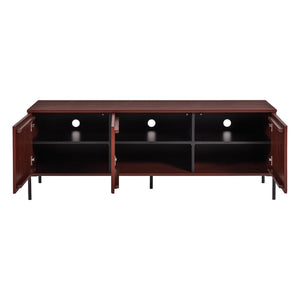 WOOOD New Gravure tv-meubel 150 cm Bordeauxrood