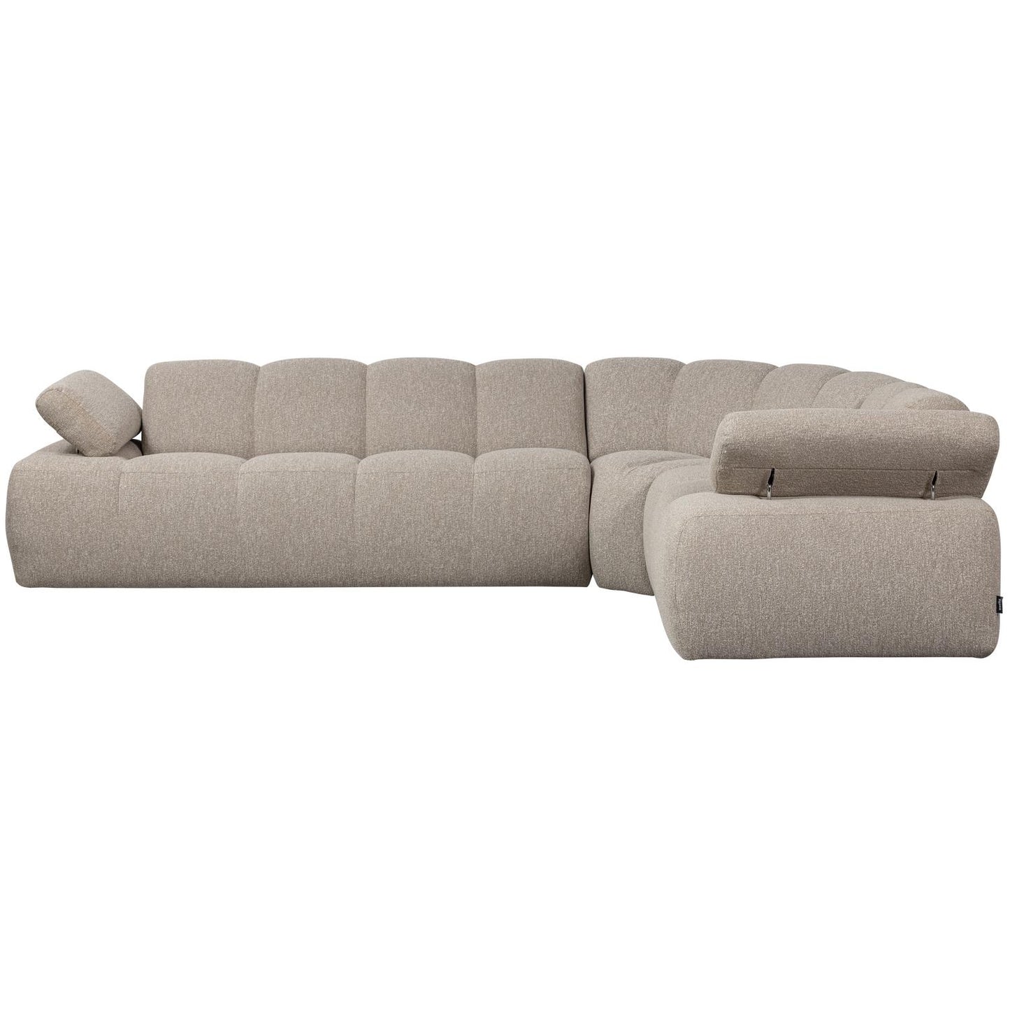 WOOOD Mojo hoekbank rechts bouclé Beige Melange
