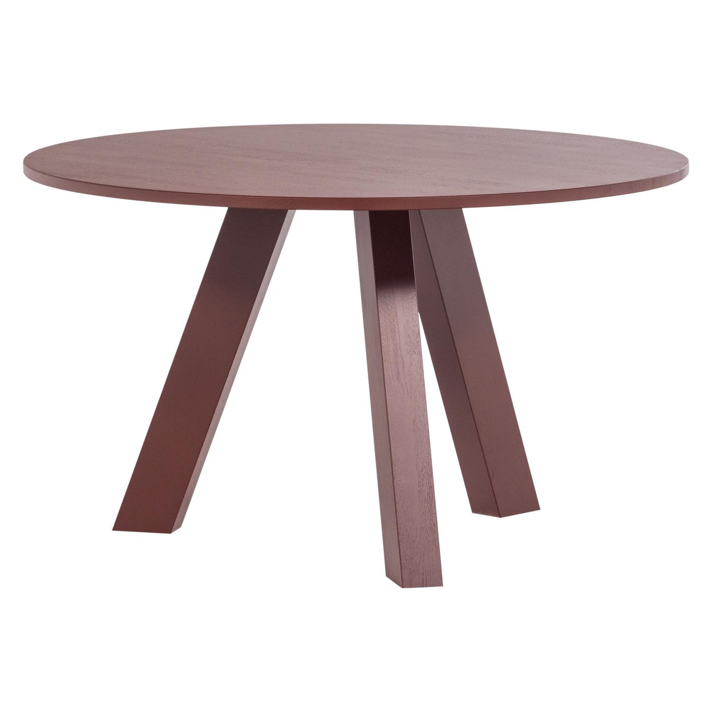 WOOOD Rhonda eettafel Ø120 cm Bordeauxrood