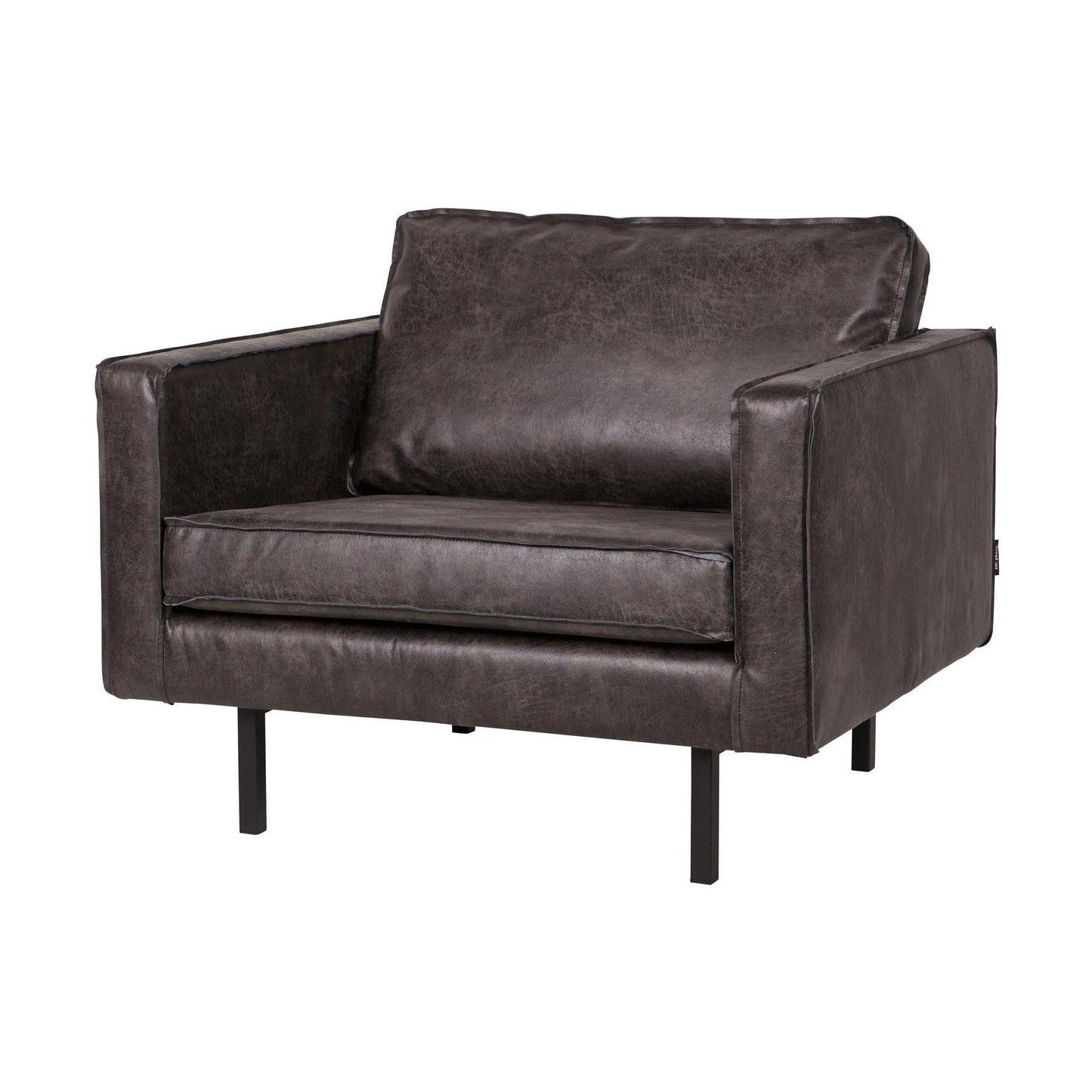 WOOOD Rodeo fauteuil eco-leer Zwart