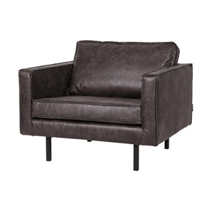 WOOOD Rodeo fauteuil eco-leer Zwart