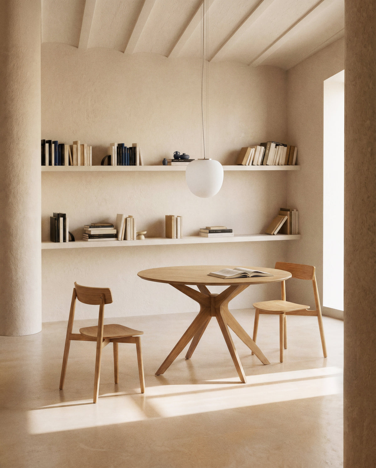 Kave Home Evera eetkamerstoel Beige