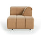 HKliving Wave bank right divan Corduroy Rib Brown
