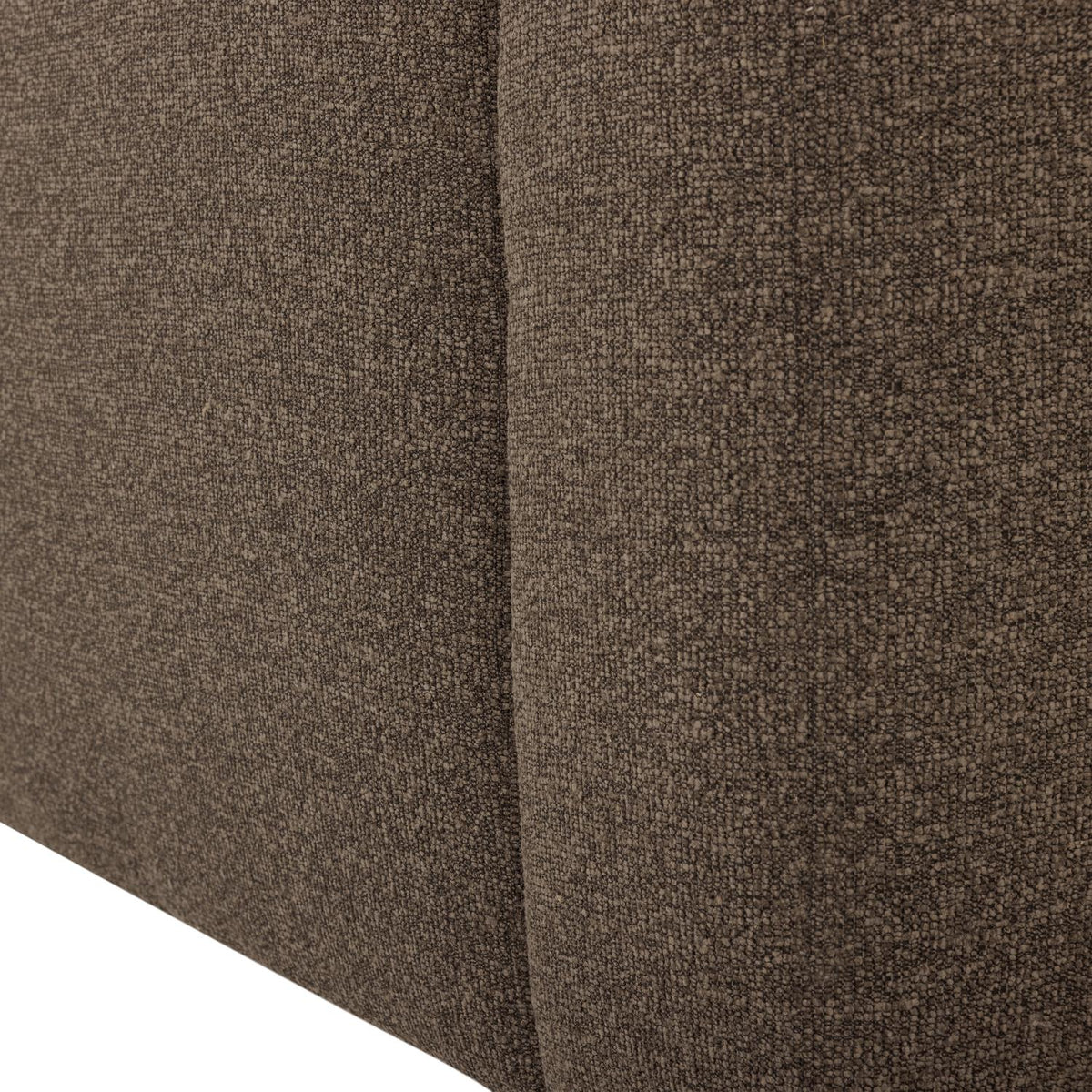 WOOOD Mojo Base 1-zits bank arm links bouclé Bruin