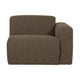 WOOOD Mojo Base 1-zits bank arm rechts bouclé Bruin