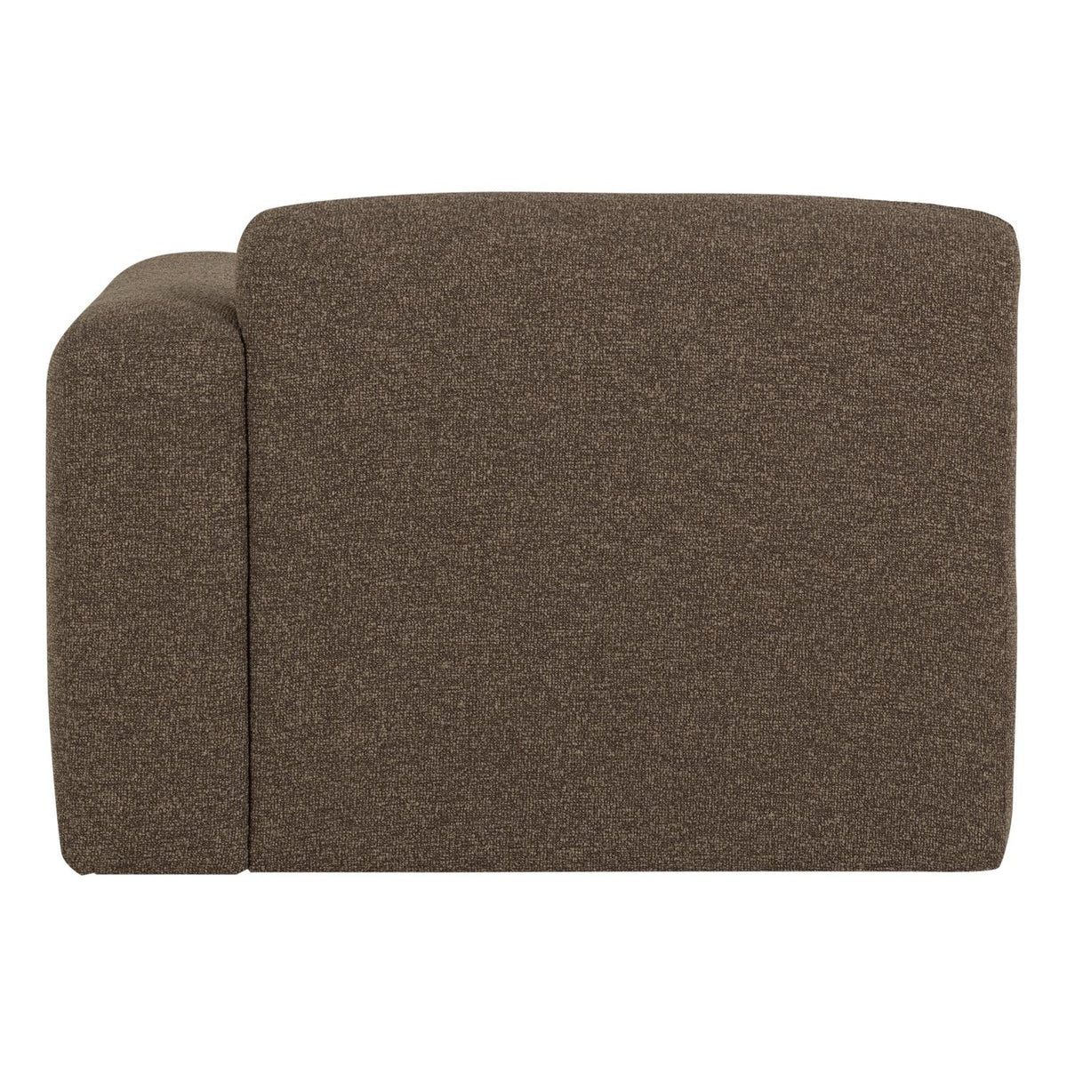WOOOD Mojo Base 1-zits bank arm rechts bouclé Bruin