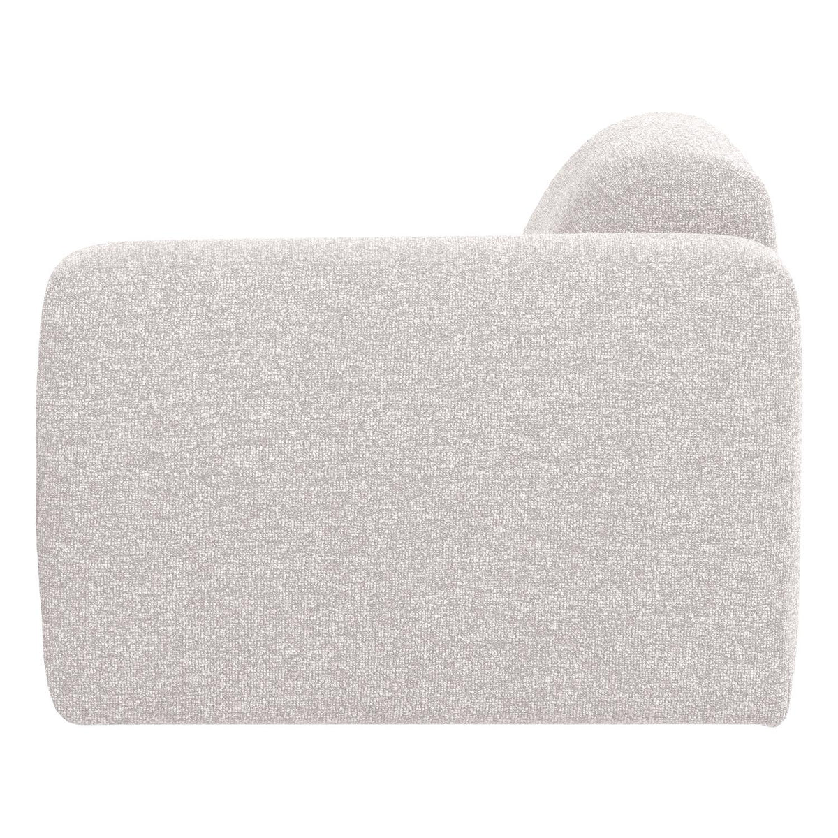 WOOOD Mojo Base 1-zits bank arm rechts bouclé Ecru