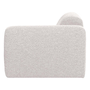 WOOOD Mojo Base 1-zits bank arm rechts bouclé Ecru