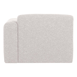 WOOOD Mojo Base 1-zits bank arm rechts bouclé Ecru