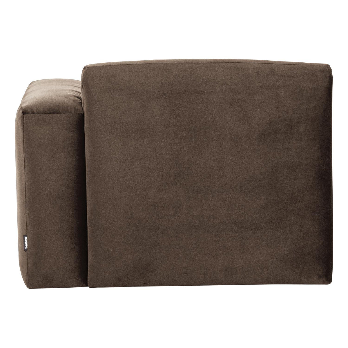 WOOOD Mojo Base 1-zits bank arm rechts velvet Bruin