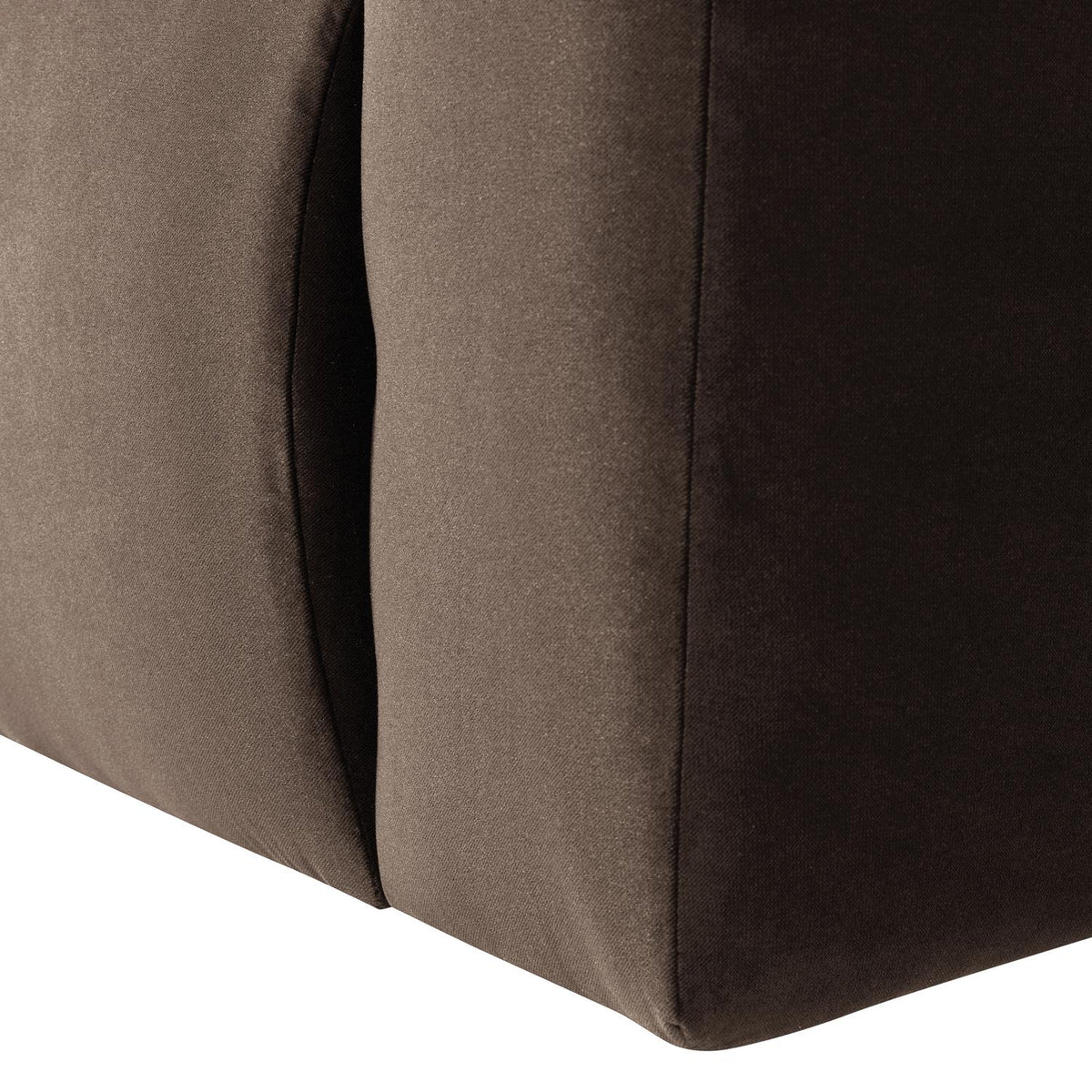 WOOOD Mojo Base 1-zits bank arm rechts velvet Bruin