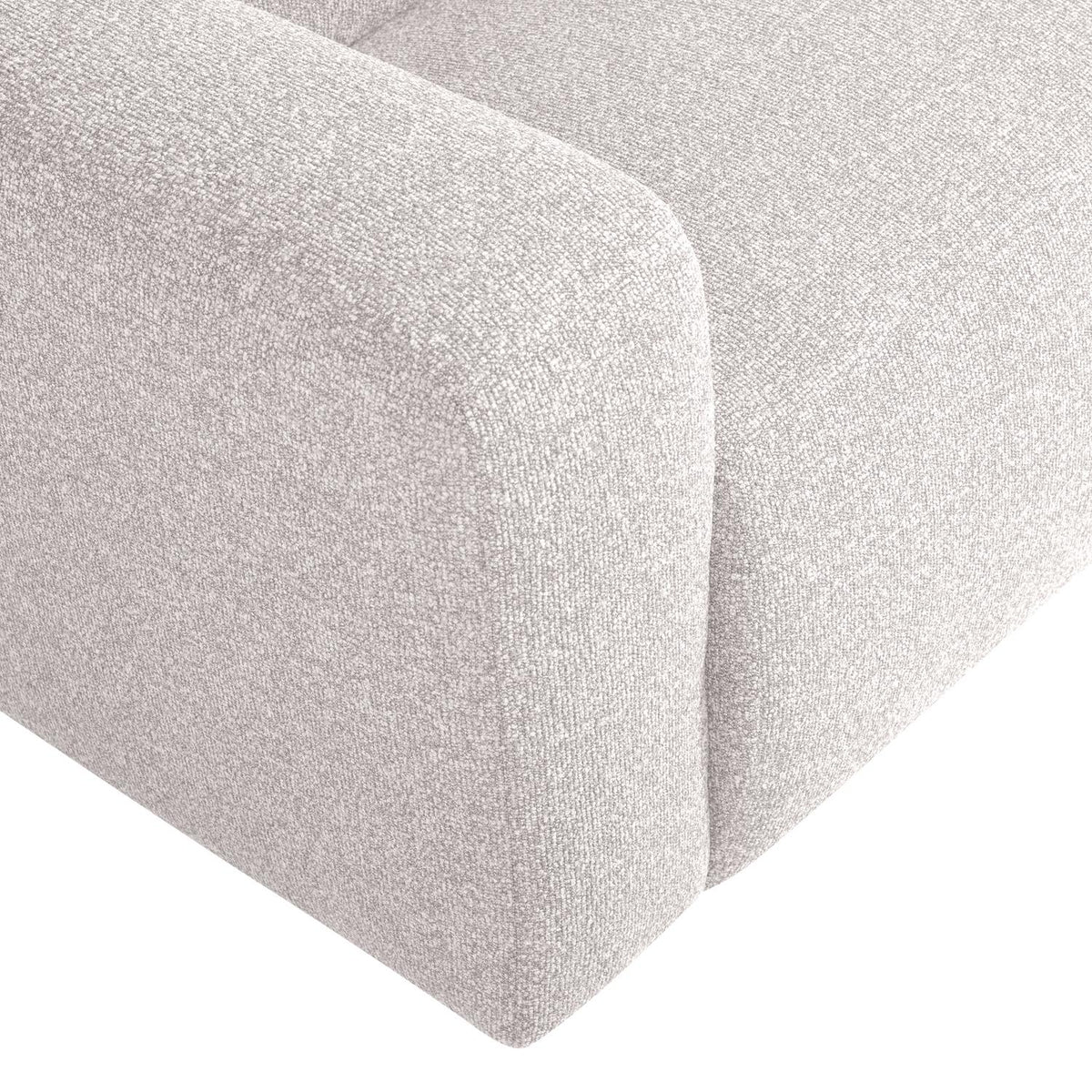 WOOOD Mojo Base 2-zits bank arm links bouclé Ecru