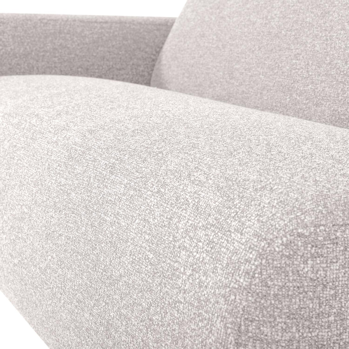 WOOOD Mojo Base 2-zits bank arm links bouclé Ecru