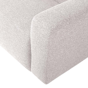 WOOOD Mojo Base 2-zits bank arm rechts bouclé Ecru