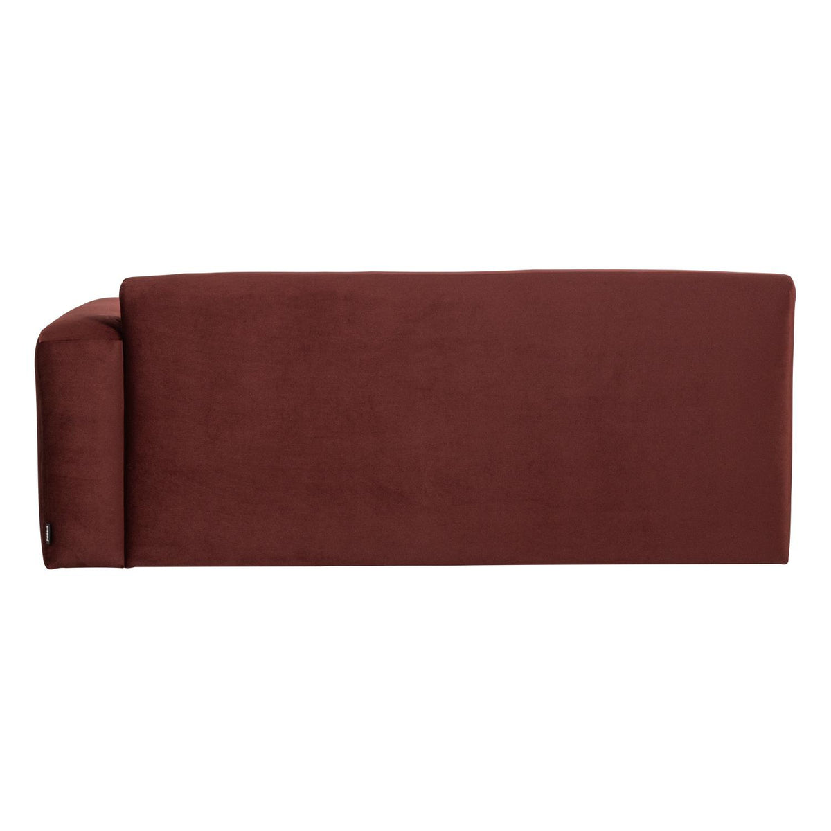 WOOOD Mojo Base 2-zits bank arm rechts velvet Kastanjebruin