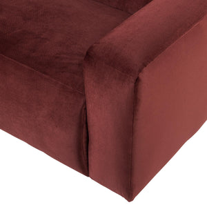 WOOOD Mojo Base 2-zits bank arm rechts velvet Kastanjebruin